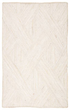 Jaipur Living Naturals Tobago White Rectangle 8x10 ft Jute Carpet 118304
