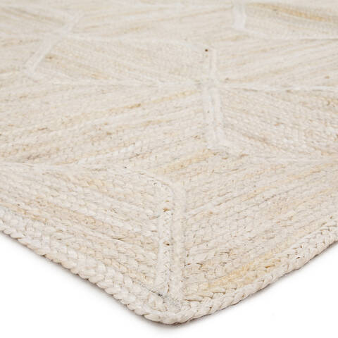 Jaipur Living Naturals Tobago White Square 80 X 80 Area Rug RUG134597 803-118332 Image 1
