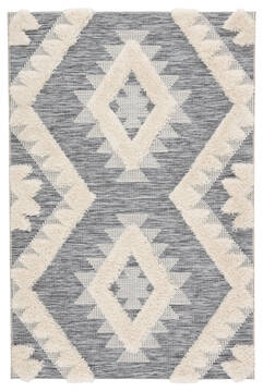 Jaipur Living Parades Grey Rectangle 2x4 ft Polypropylene and Polyester Carpet 118585