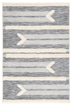 Jaipur Living Parades Grey Rectangle 5x8 ft Polypropylene and Polyester Carpet 118589