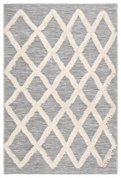 Jaipur Living Parades Grey Rectangle 2x4 ft Polypropylene and Polyester Carpet 118595