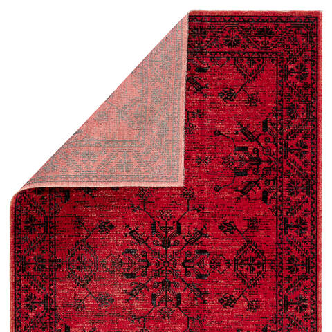 Red Polyporene Rug Jaipur Living Polaris Red Rectangle 2x3 ft Polypropylene Carpet 118807 ...
