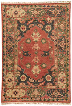 Jaipur Living Village By Artemis Red Rectangle 6x9 ft Wool Carpet 119482