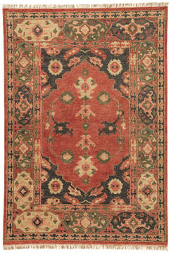 Jaipur Living Village By Artemis Red Rectangle 9x12 ft Wool Carpet 119483