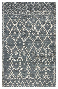 Jaipur Living Zuri Blue Rectangle 5x8 ft Wool Carpet 119683