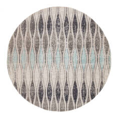Jaipur Living Polaris Grey Round 7 to 8 ft Polypropylene Carpet 119731
