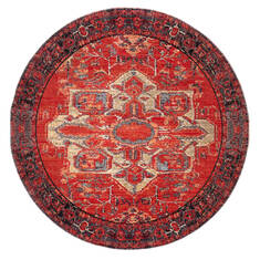 Jaipur Living Polaris Red Round 5 to 6 ft Polypropylene Carpet 119733