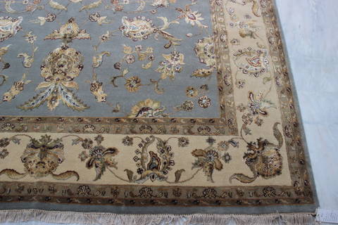 Jaipur Blue Hand Knotted 80 X 103 Area Rug 905-119756 Image 3