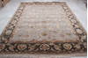 Jaipur Grey Hand Knotted 81 X 101  Area Rug 905-119760 Thumb 1