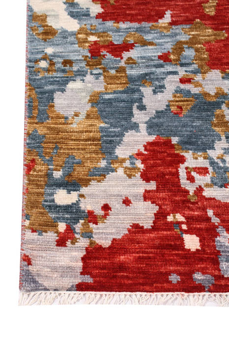 Modern Multicolor Hand Knotted 67 X 101 Area Rug 904-119763 Image 2