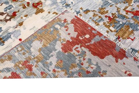 Modern Multicolor Hand Knotted 67 X 101 Area Rug 904-119763 Image 4