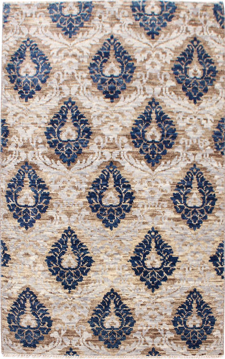 Modern Multicolor Hand Knotted 40 X 60  Area Rug 904-119790 Image 0