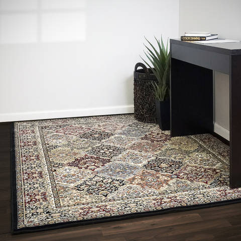 Dynamic ANCIENT GARDEN Multicolor Oval 27 X 47 Area Rug ANOV35570083233 801-119820 Image 1