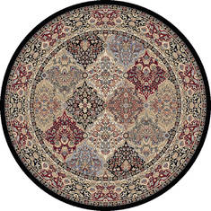 Dynamic ANCIENT GARDEN Multicolor Round 5'3" X 5'3" Area Rug ANR5570083233 801-119823