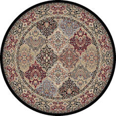 Dynamic ANCIENT GARDEN Multicolor Round 7 to 8 ft  Carpet 119828
