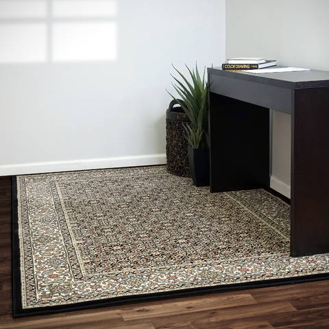 Dynamic ANCIENT GARDEN Green Oval 53 X 77 Area Rug ANOV69570113263 801-119838 Image 1