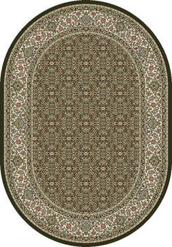 Dynamic ANCIENT GARDEN Green Oval 5x8 ft  Carpet 119838