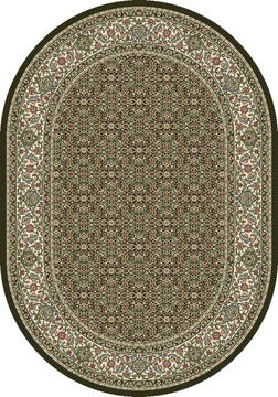 Dynamic ANCIENT GARDEN Green Oval 5x8 ft  Carpet 119838