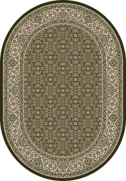 Dynamic ANCIENT GARDEN Green Oval 5x8 ft  Carpet 119840