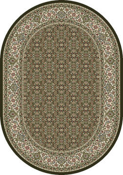 Dynamic ANCIENT GARDEN Green Oval 5x8 ft  Carpet 119840