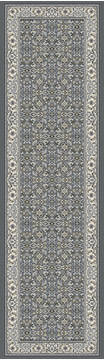 Dynamic ANCIENT GARDEN Grey Runner 10 to 12 ft Polypropylene Carpet 119844