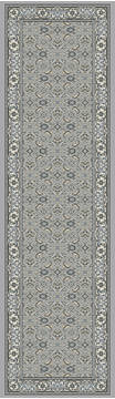 Dynamic ANCIENT GARDEN Grey Runner 10 to 12 ft Polypropylene Carpet 119857