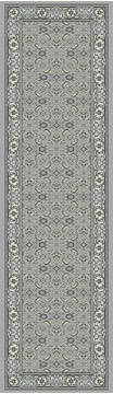 Dynamic ANCIENT GARDEN Grey Runner 10 to 12 ft Polypropylene Carpet 119857