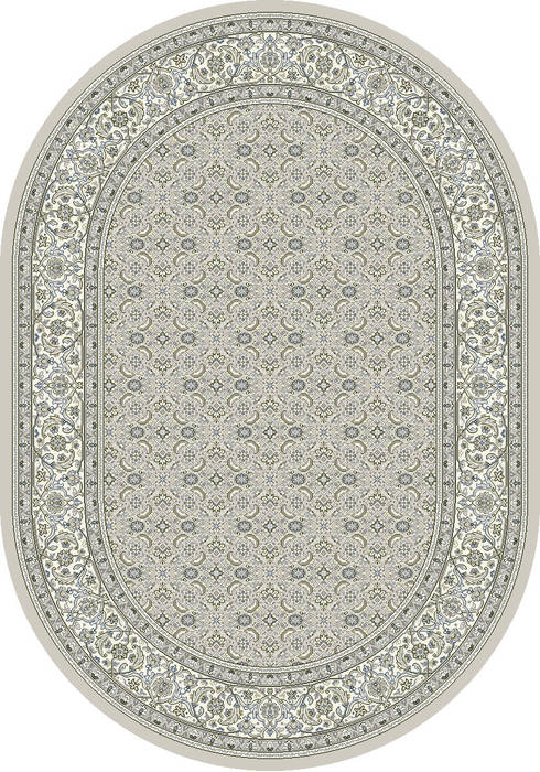 Dynamic ANCIENT GARDEN Grey Oval 53 X 77 Area Rug ANOV69570119666 801-119864 Image 0