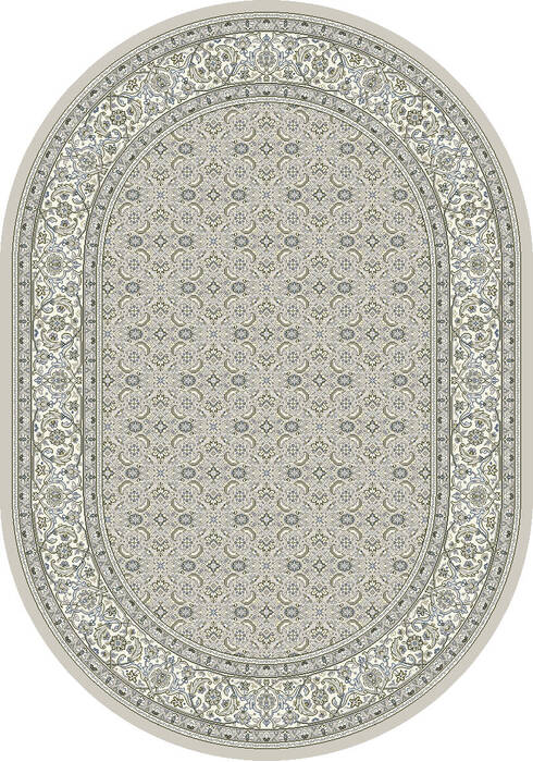 Dynamic ANCIENT GARDEN Grey Oval 67 X 96 Area Rug ANOV71057011966 801-119866 Image 0