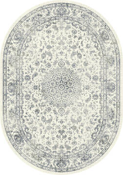 Dynamic ANCIENT GARDEN Beige Oval 7x9 ft  Carpet 119879