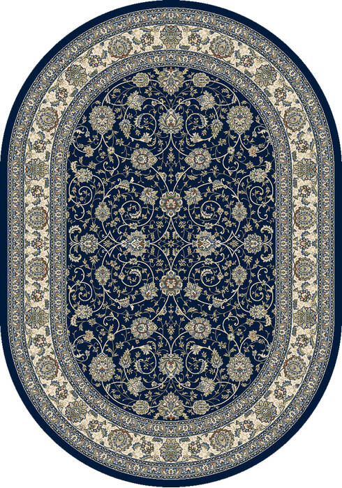 Dynamic ANCIENT GARDEN Blue Oval 67 X 96 Area Rug ANOV71057120346 801-119892 Image 0