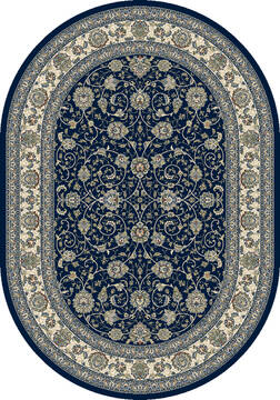 Dynamic ANCIENT GARDEN Blue Oval 7x9 ft  Carpet 119892