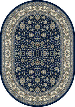 Dynamic ANCIENT GARDEN Blue Oval 7x9 ft  Carpet 119892
