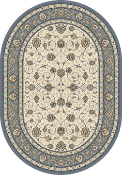 Dynamic ANCIENT GARDEN Beige Oval 2'7" X 4'7" Area Rug ANOV35571206454 801-119898