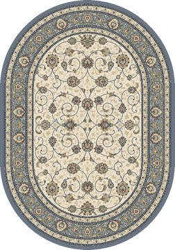 Dynamic ANCIENT GARDEN Beige Oval 7x9 ft  Carpet 119905