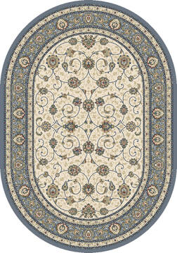 Dynamic ANCIENT GARDEN Beige Oval 7x9 ft  Carpet 119905