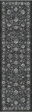 Dynamic ANCIENT GARDEN Grey Runner 2'2" X 11'0" Area Rug AN212571263636 801-119909