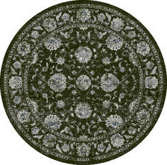 Dynamic ANCIENT GARDEN Grey Round 5'3" X 5'3" Area Rug ANR5571263636 801-119914