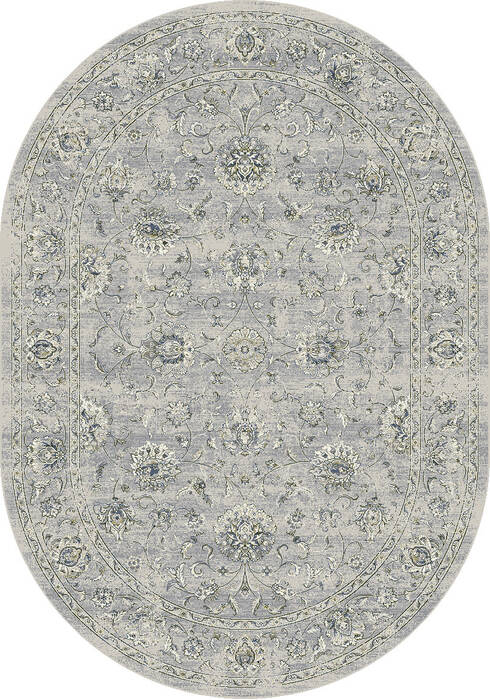 Dynamic ANCIENT GARDEN Grey Oval 67 X 96 Area Rug ANOV71057126969 801-119944 Image 0