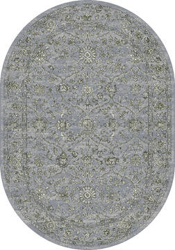 Dynamic ANCIENT GARDEN Blue Oval 2'7" X 4'7" Area Rug ANOV35571364646 801-119950