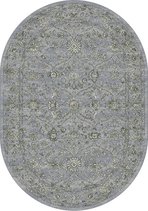 Dynamic ANCIENT GARDEN Blue Oval 67 X 96 Area Rug ANOV71057136464 801-119957 Image 0