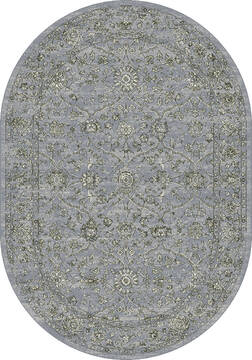 Dynamic ANCIENT GARDEN Blue Oval 7x9 ft  Carpet 119957