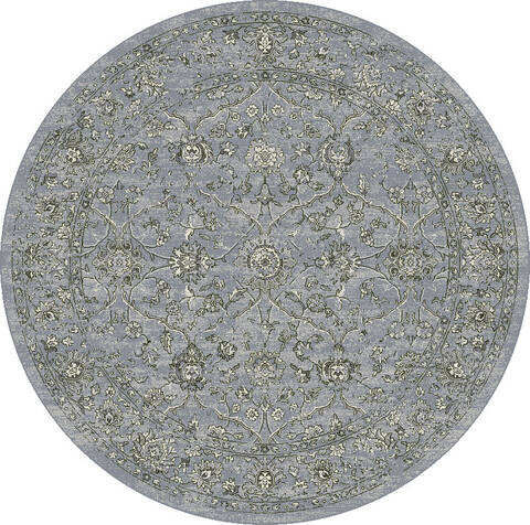 Dynamic ANCIENT GARDEN Blue Round 710 X 710 Area Rug ANR8571364646 801-119958 Image 0