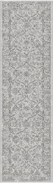 Dynamic ANCIENT GARDEN Grey Runner 2'2" X 7'7" Area Rug AN28571369696 801-119962