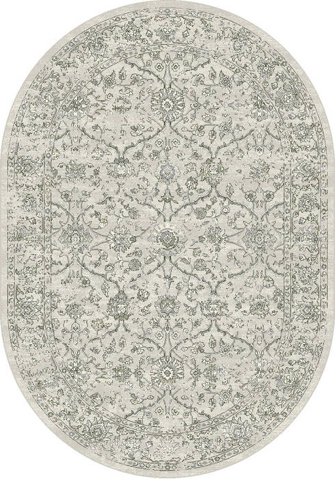 Dynamic ANCIENT GARDEN Grey Oval 53 X 77 Area Rug ANOV69571369696 801-119968 Image 0