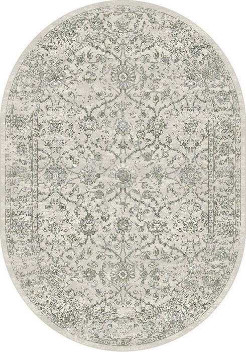 Dynamic ANCIENT GARDEN Grey Oval 67 X 96 Area Rug ANOV71057136969 801-119970 Image 0
