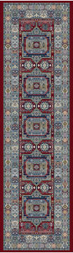 Dynamic ANCIENT GARDEN Red Runner 2'2" X 11'0" Area Rug AN212571471454 801-119974