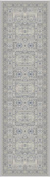 Dynamic ANCIENT GARDEN Grey Runner 2'2" X 11'0" Area Rug AN212571479696 801-119982