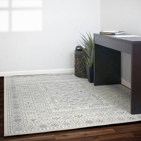 Dynamic ANCIENT GARDEN Grey 710 X 112 Area Rug AN912571479696 801-119988 Image 3