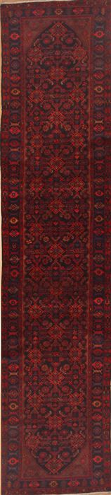 Mussel Red Runner Hand Knotted 35 X 159  Area Rug 100-12001 Image 0